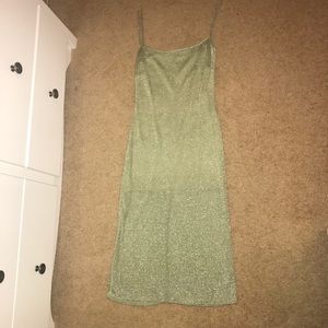 Sparkly Green midi dress